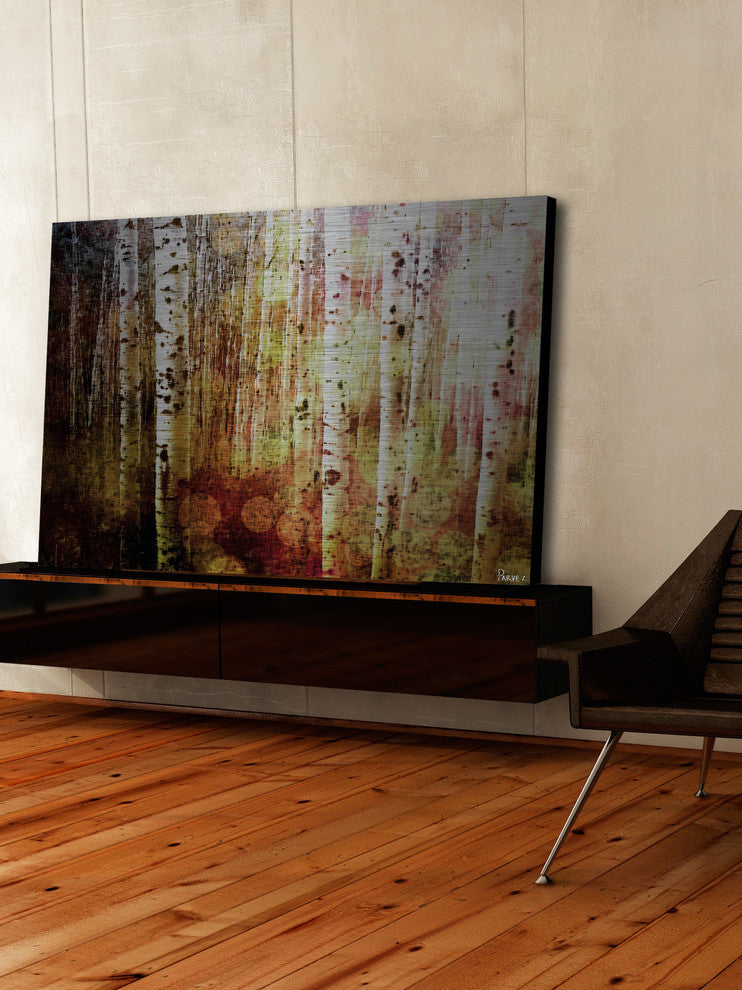 "Aspen" UV Ink Print on Brushed  Aluminum, 36"x24"