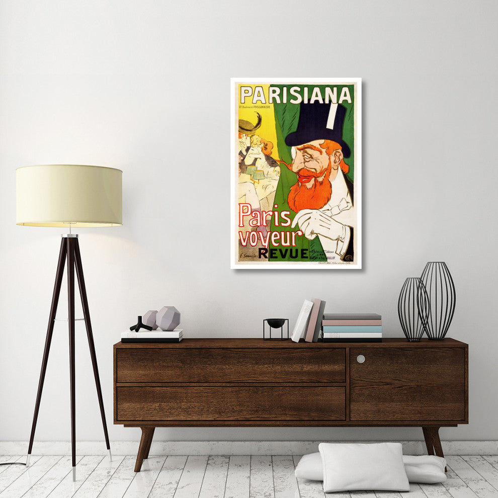 "Parisiana / Paris voyeur" Digital Paper Print by J. Saunier, 31"x46"