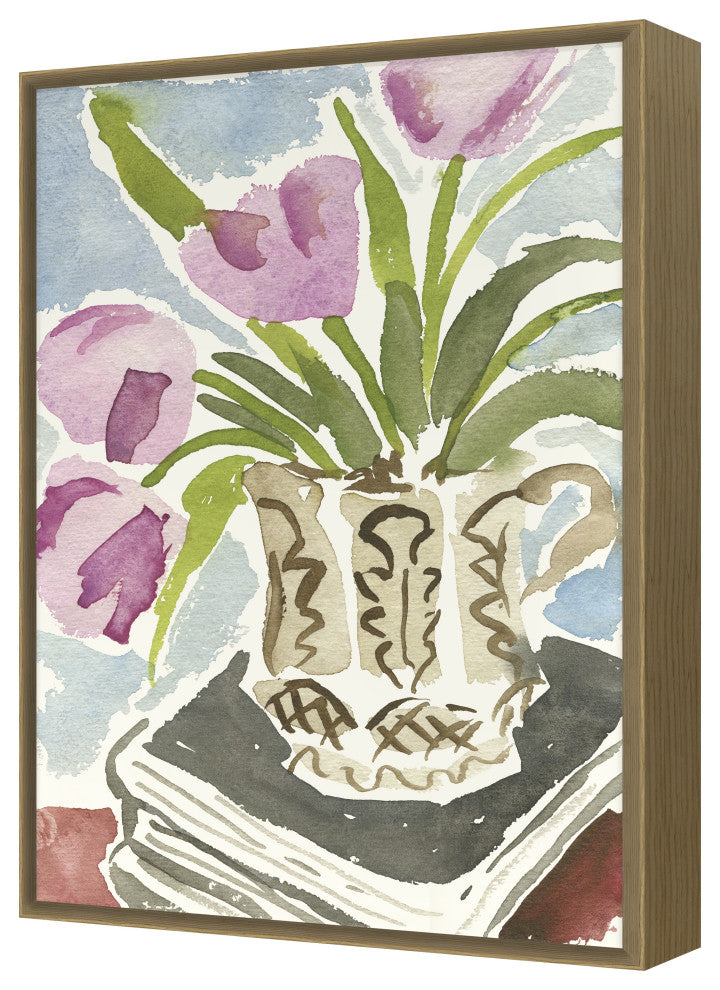 Brown Vase Fine Art Print, Oak, 28"x19"