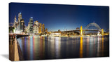 "Cityscape Sydney Nightfall" Panorama Canvas Print40"x20"