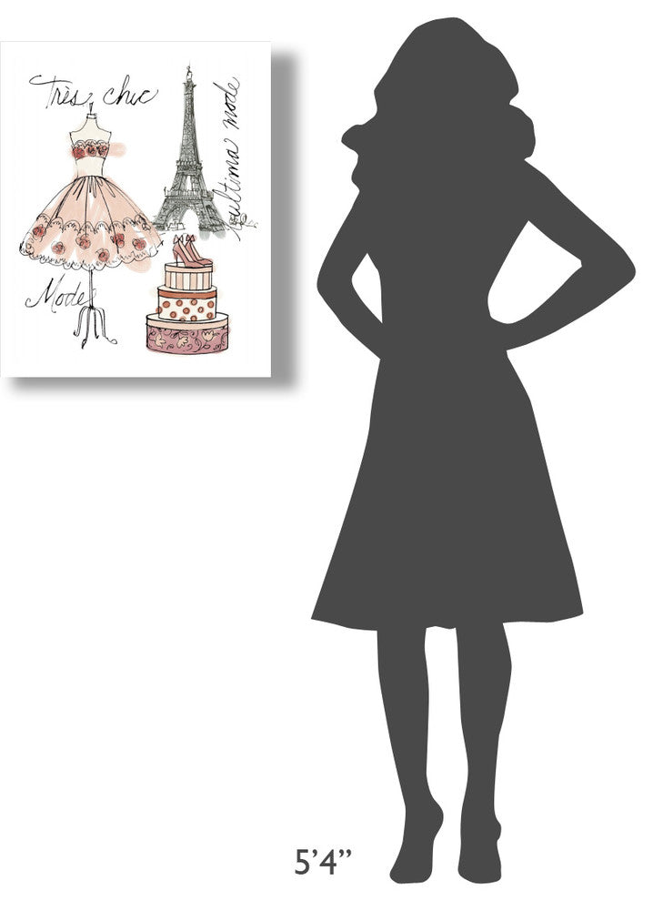 "Fashion Week I on White" Digital Paper Print by Anne Tavoletti, 22"x26"