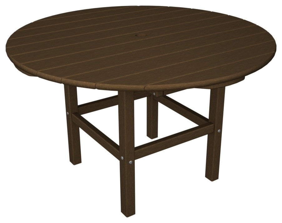 Polywood Kids 38" Dining Table, Teak