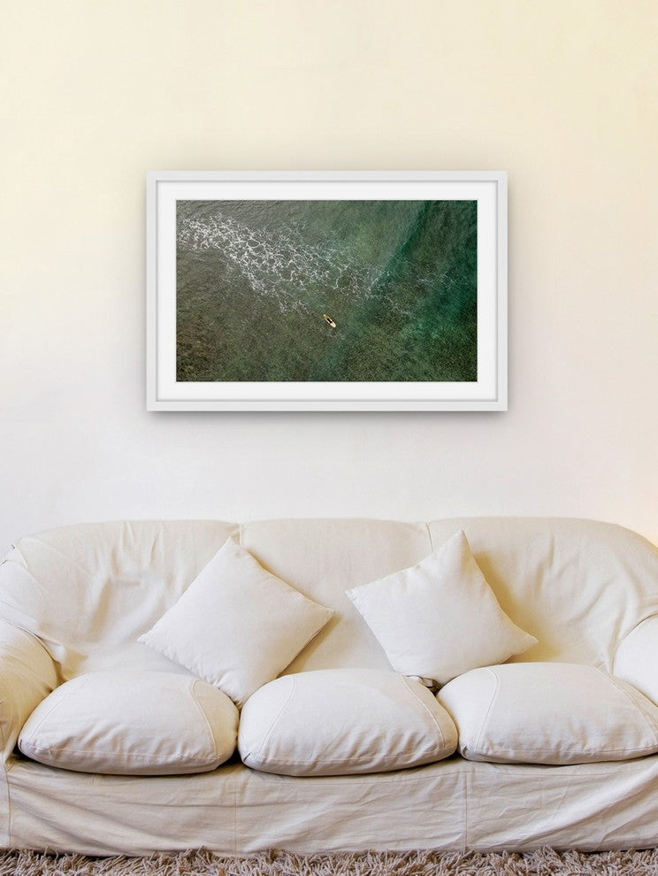 "Floating Out" Framed Print by Karolis Janulis