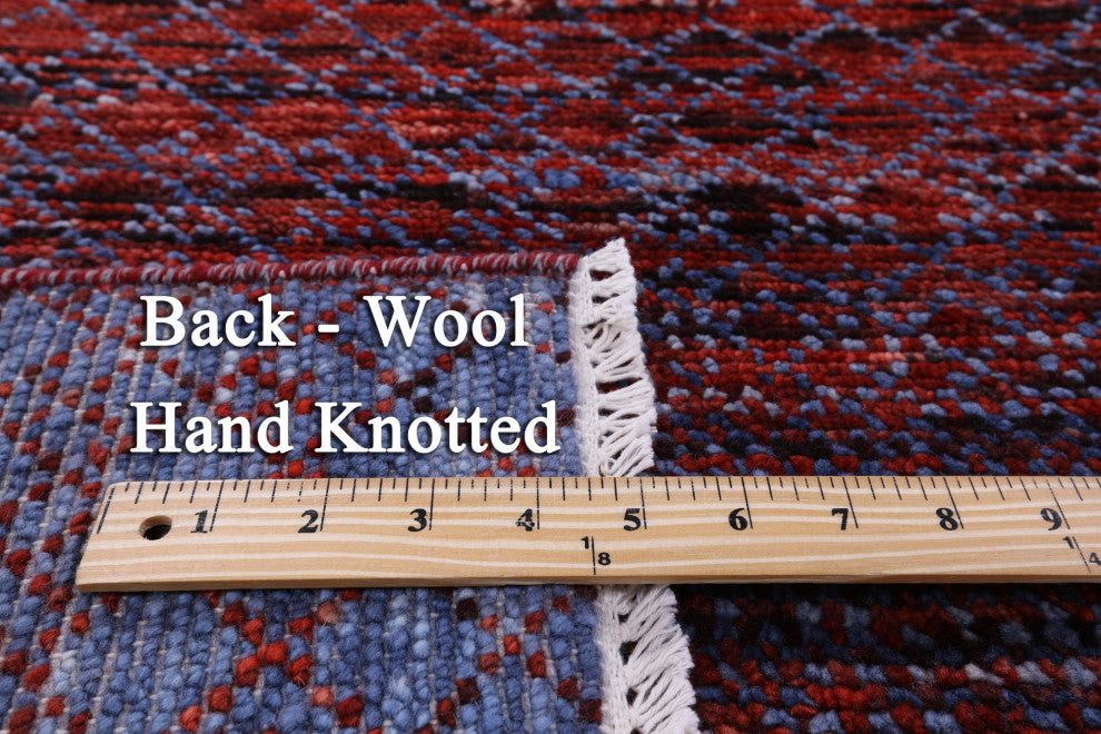 9' 1" X 12' 0" Handmade Savannah Grass Wool Rug Q9226