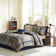 Intelligent Design Robbie Plaid Comforter Set With Bed Sheets, Navy Multi