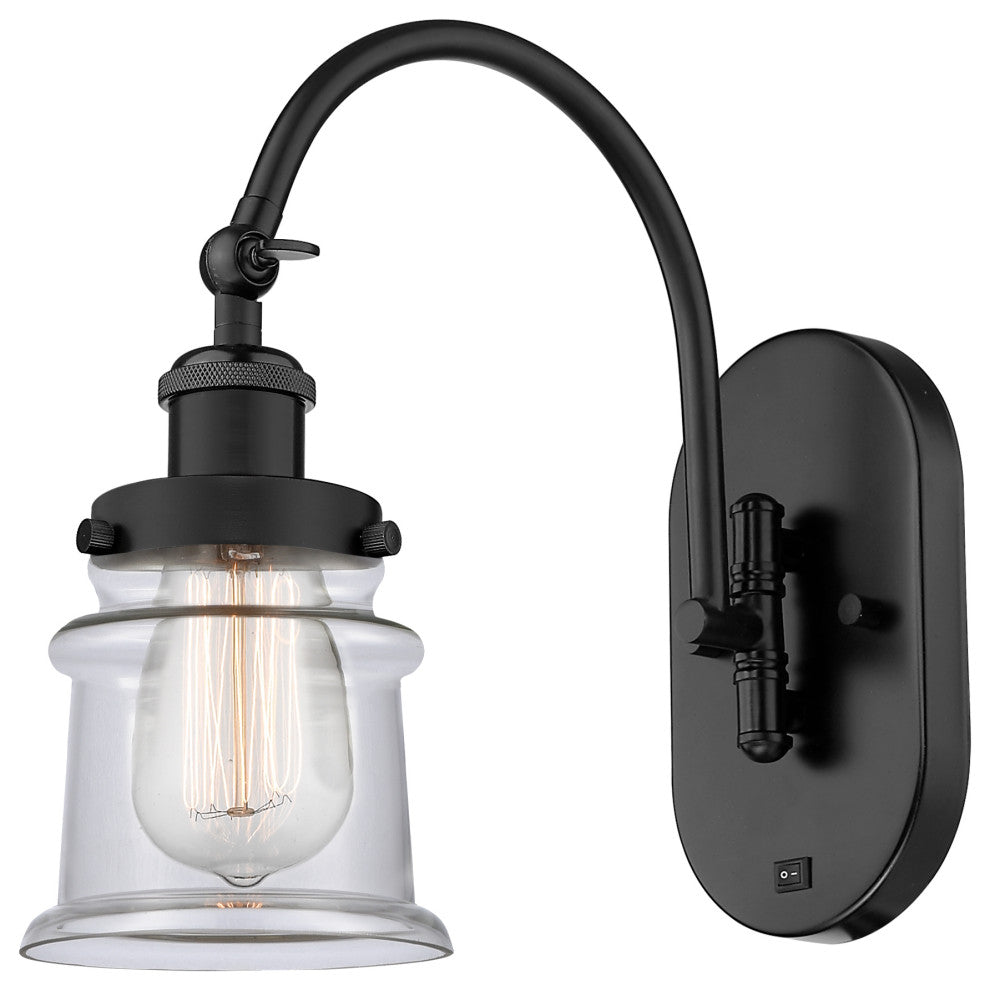 Innovations 918-1W-BK-G182S-LED 1-Light Sconce, Matte Black
