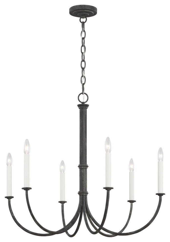 Champlain Medium Chandelier, Iron Oxide