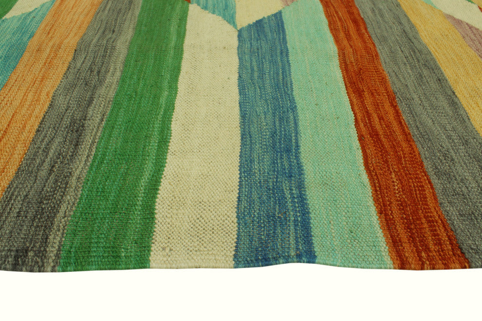 Winchester Kilim Burhan Blue/Ivory Rug, 5'6x7'9