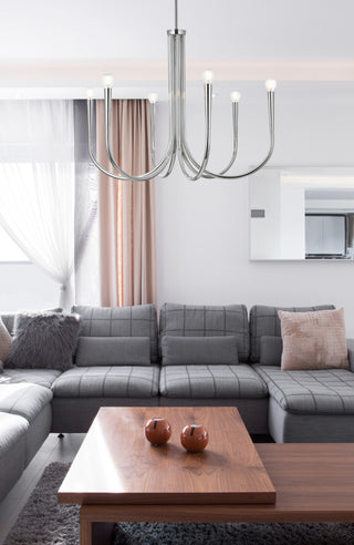 Home Living 30" Chandelier, Chrome