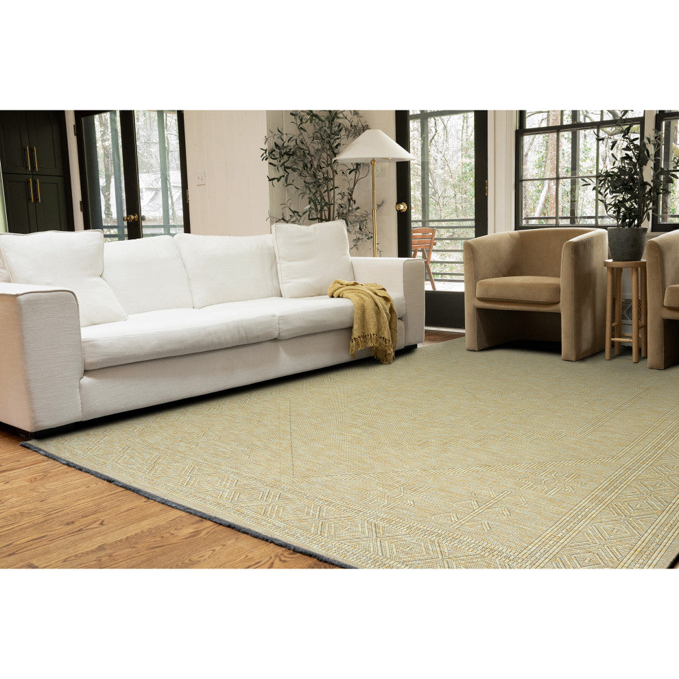 Amina Transitional Moroccan Green Sage Green Indoor Rectangle Area Rug 8x10