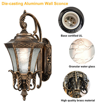 Exterior Wall Light Fixture Waterproof Outdoor Lanterns