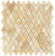 Honey Onyx Polished 1'' Diamond Mosaic Tile