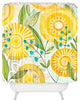 Cori Dantini Sun Burst Flowers Shower Curtain