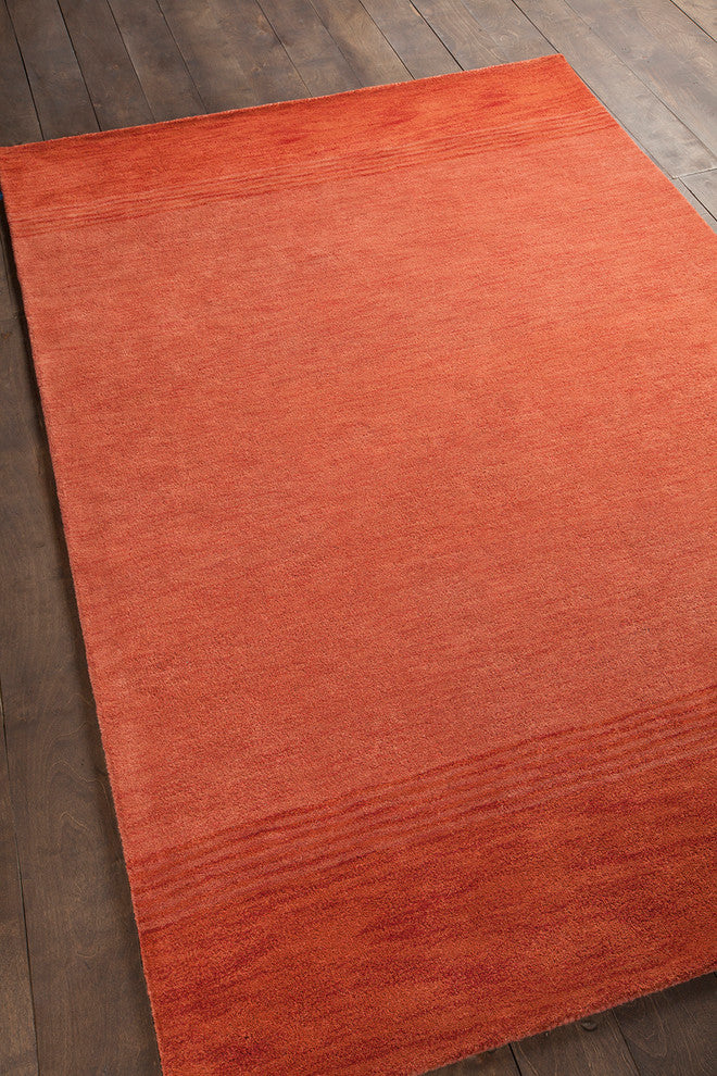 Metro Contemporary Area Rug, Red, 5''x7''6" Rectangle