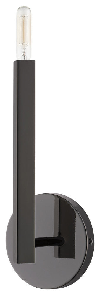 Livex Lighting Monaco 1-Light Black Chrome Sconce