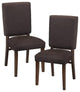 Lexicon Contemporary Wood Dining Room Chair in Walnut (Set of 2)