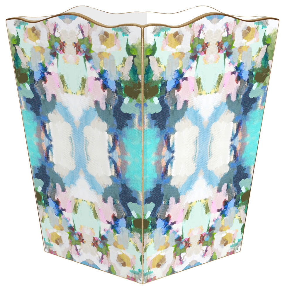 WB475-Park Avenue by Laura Park Wastepaper Basket, Scalloped Top