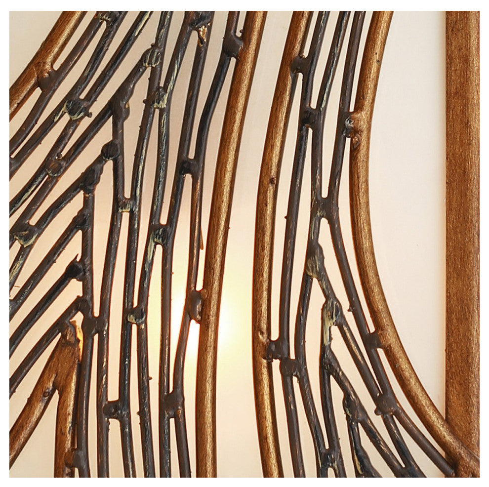 Varaluz Flow 2-Lt Vertical Sconce - Hammered Ore