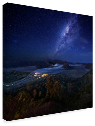 Gunarto Song 'Monster Galaxy In The Mountains' Canvas Art, 18"x18"