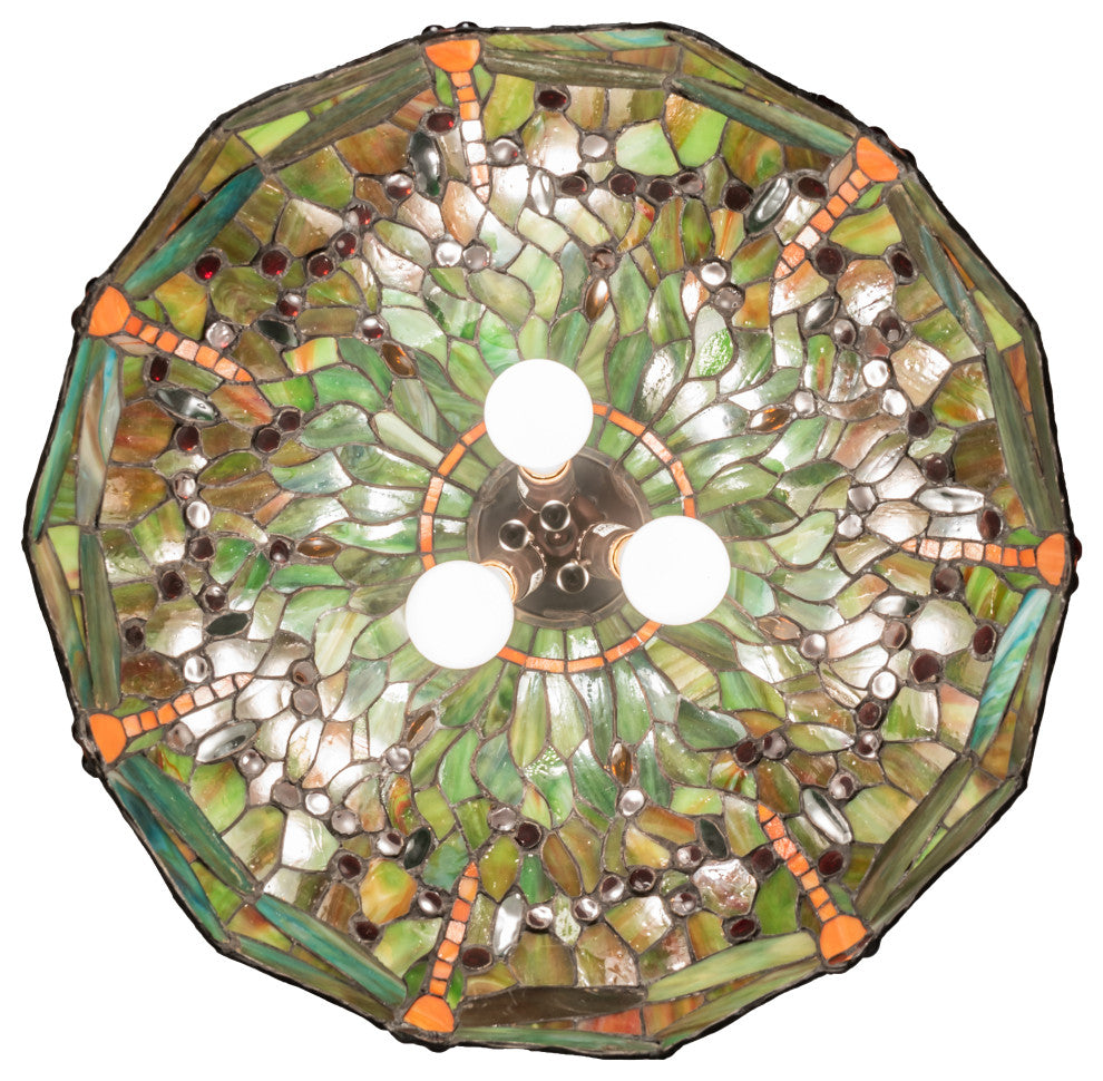 20 Wide Tiffany Hanginghead Dragonfly Pendant