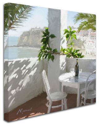 The Macneil Studio 'Mediterranean Cafe' Canvas Art, 14"x14"