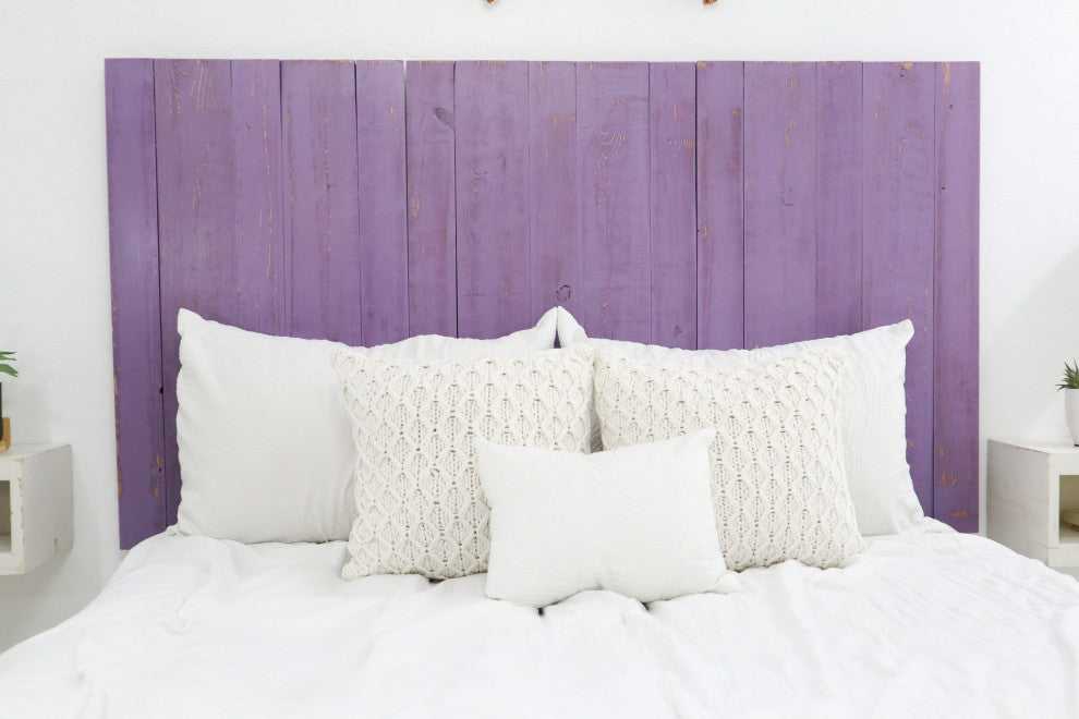 Handcrafted Headboard, Leaner Style, Lavender, Twin
