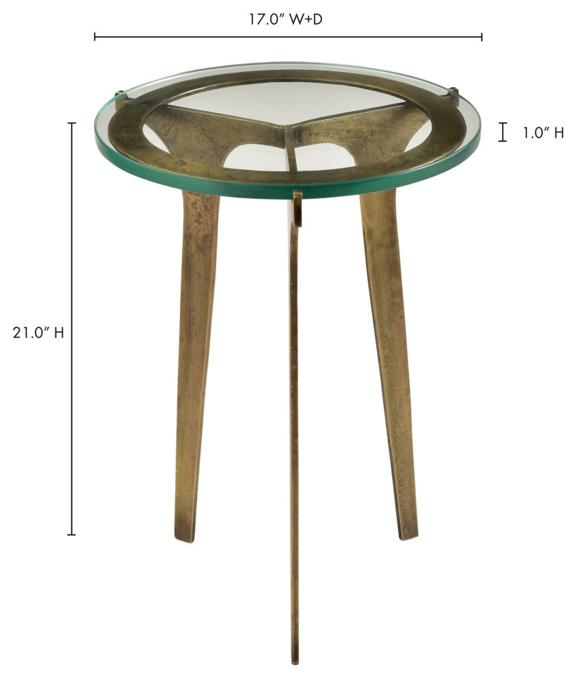 Art Deco Halvorsen Accent Table - Yellow