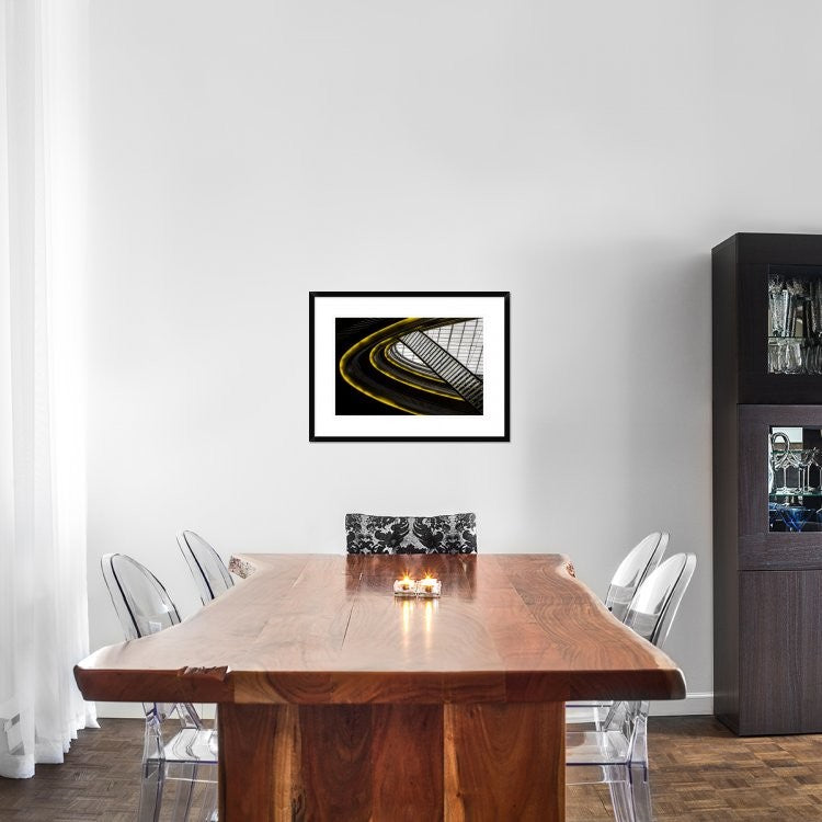 "On Higher Level" Framed Digital Print by Gilbert Claes, 30x22"