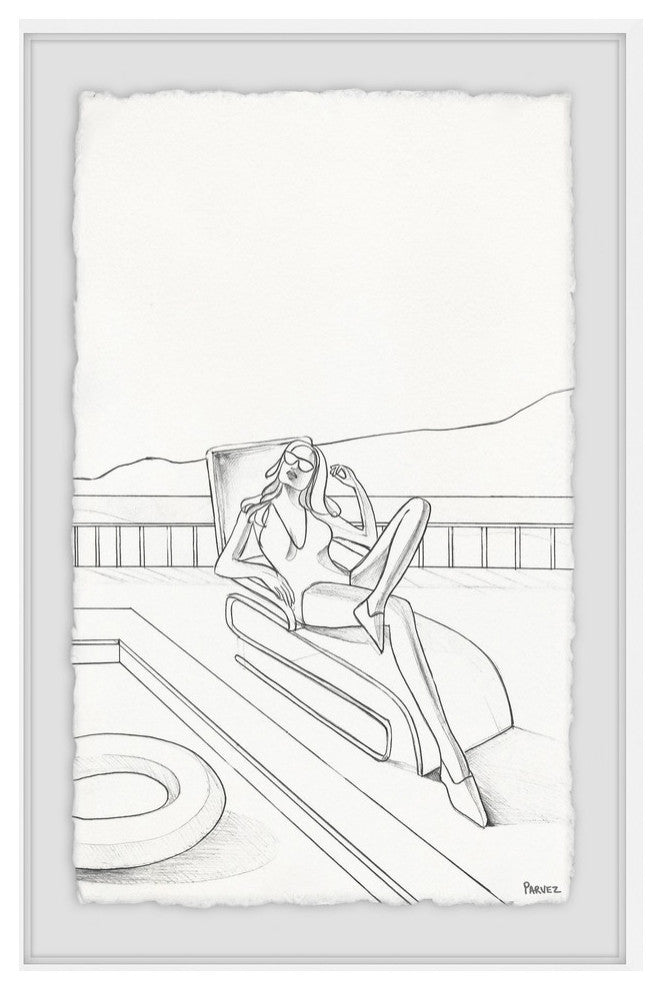 "Summer Chill" Framed Painting Print, 30"x45"