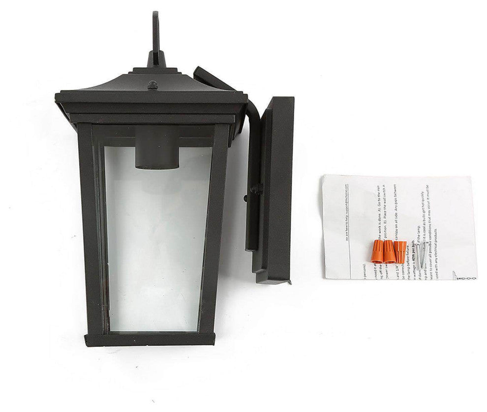 LNC 1-Light Wall Lamps Outdoor Wall Sconces Lantern Black Wall Lights