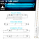 Luxrite 12-Pack 4FT T8 LED Tube Light 18W 3 Color Option 2340 Lumens