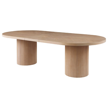Dobby Mid-Century Modern Extendable Wooden Dining Table