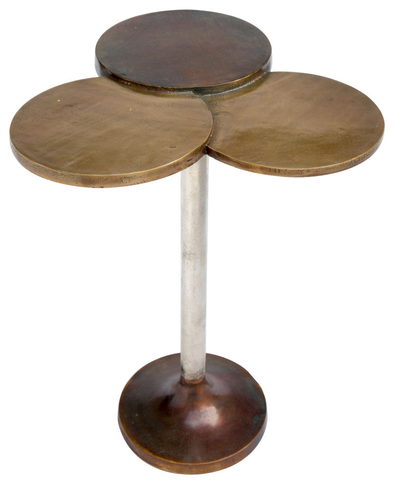 Dundee Accent Table Antique Brass