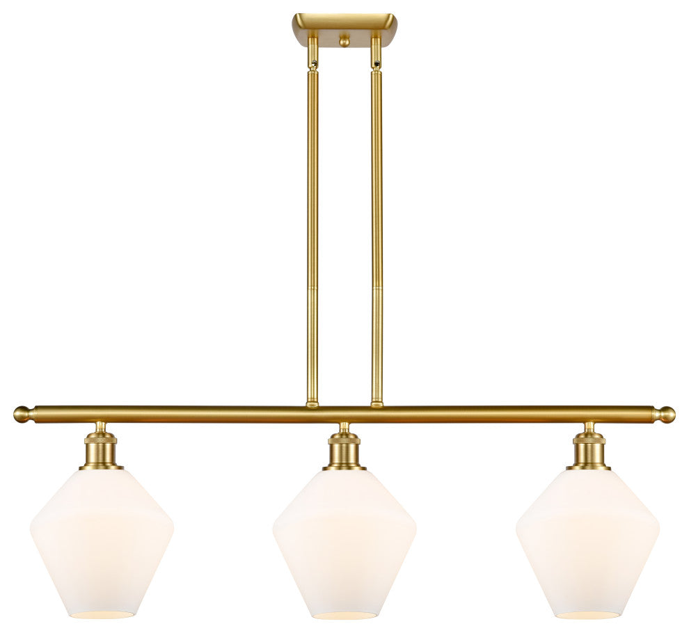 Innovations 516-3I-SG-G651-8 3-Light Island Light, Satin Gold
