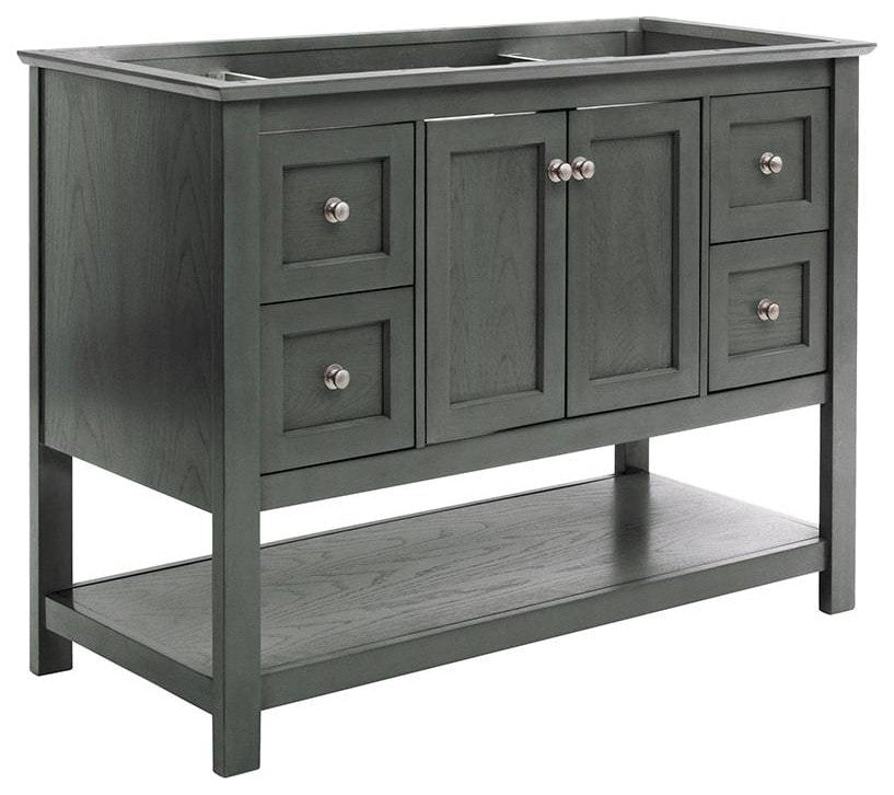Fresca FCB2348VG Manchester Regal 48" Gray Wood Veneer Bathroom Cabinet