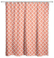Whimsical Diamond Pattern in Red Shower Curtain