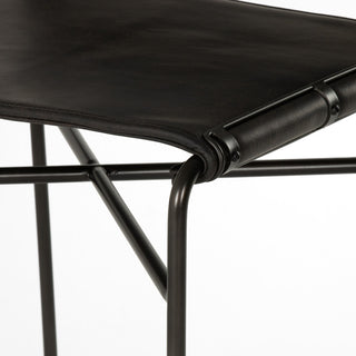 Wharton Stool-Distressed Black-Bar