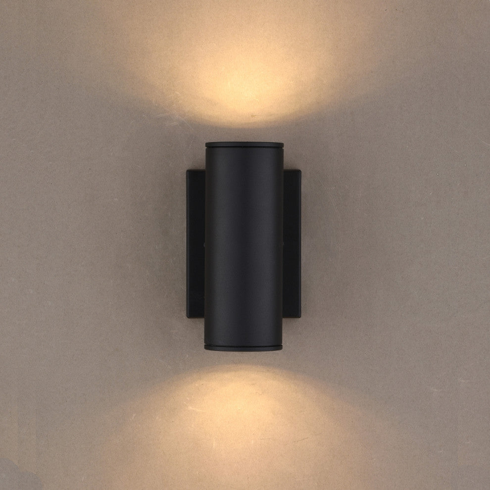 Chiasso 8"H LED Outdoor Wall Light Textured Black