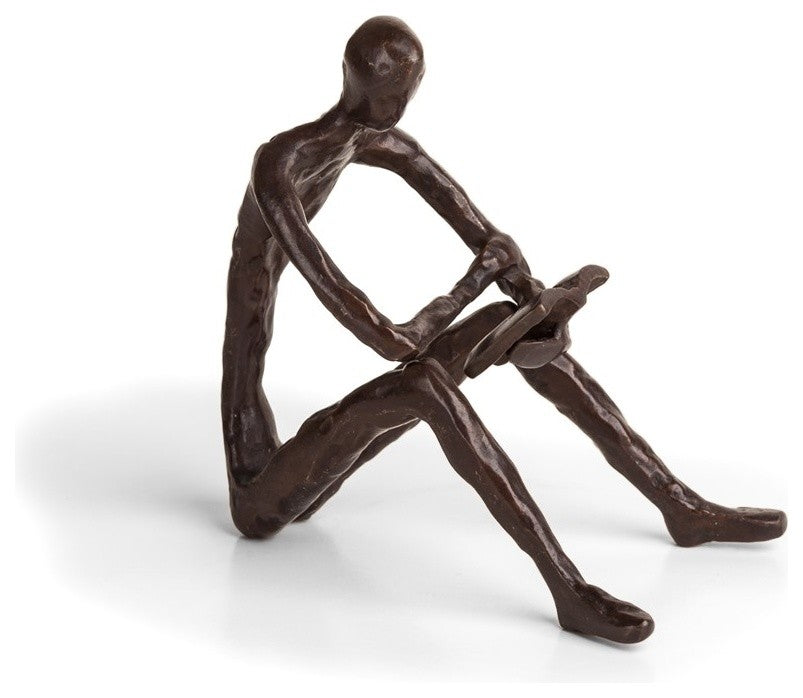 Danya B Leisure Reading Bronze Sculpture