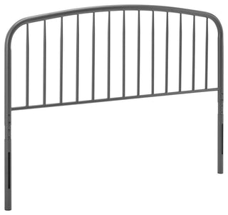 Nova Queen Metal Headboard - Gray