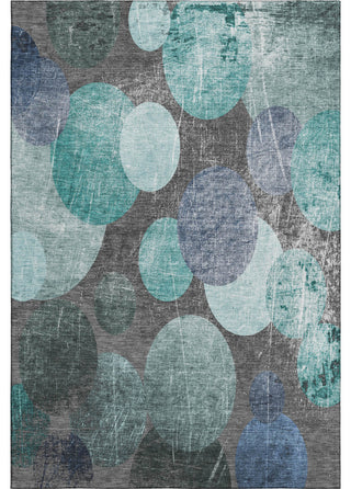 Premium Machine Washable Mayfield AMF556 Teal 3' x 5' Rug