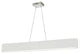 Aubrey 30W Horizontal Polished Chrome Pendant w/ White Shade, AUB-R5030HP-PC-790