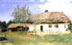 Ilia Efimovich Repin A Ukrainian Peasant House Gallery Wrapped Canvas Print