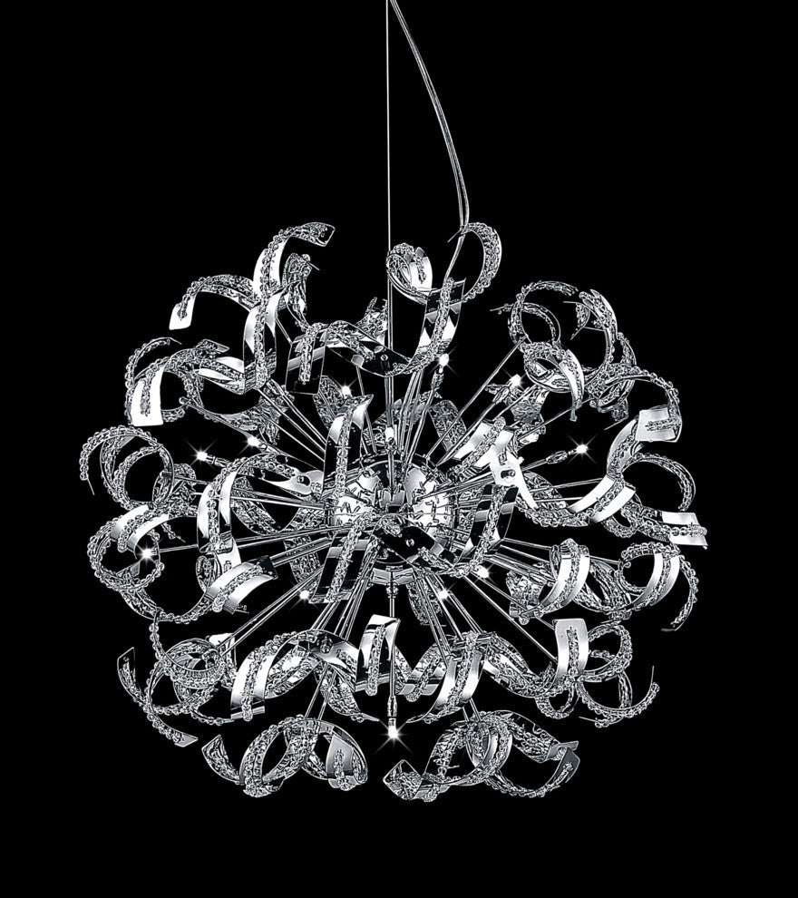 Swivel 18 Light Chandelier With Chrome Finish