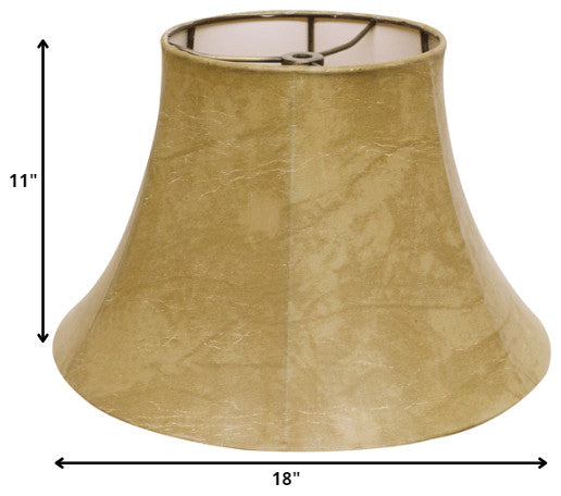 18" Faux Snakeskin Slanted Softback Parchment Lampshade