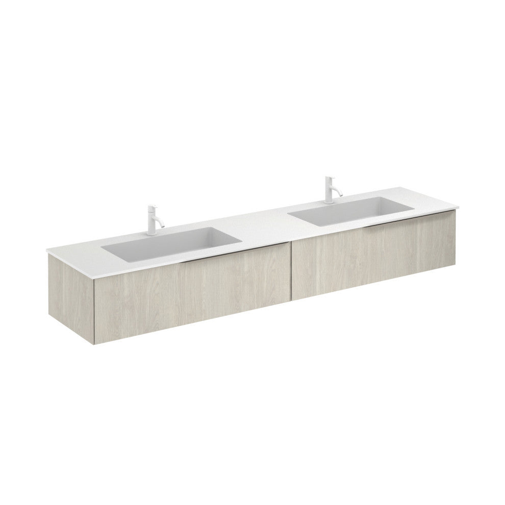 UNIT 48" MIO 2DR White Oak / Sand Handles With Ceramic Top