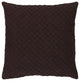 Surya Wright WR-001 20"x20" Pillow Kit, Dark Brown