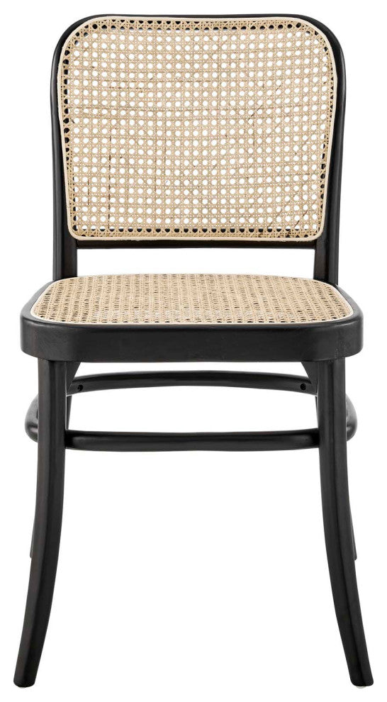 Winona Wood Dining Side Chair Set of 2, Black