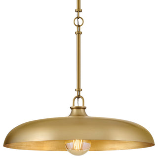 Hinkley Sadie Large Dome Pendant, Lacquered Brass