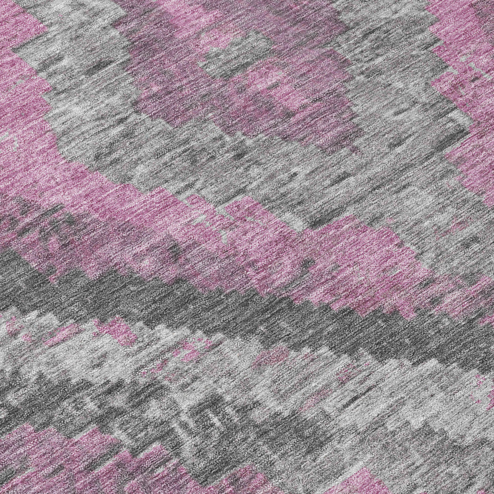 Machine Washable Indoor/Outdoor Chantille ACN1890 Blush 5' x 7'6" Rug
